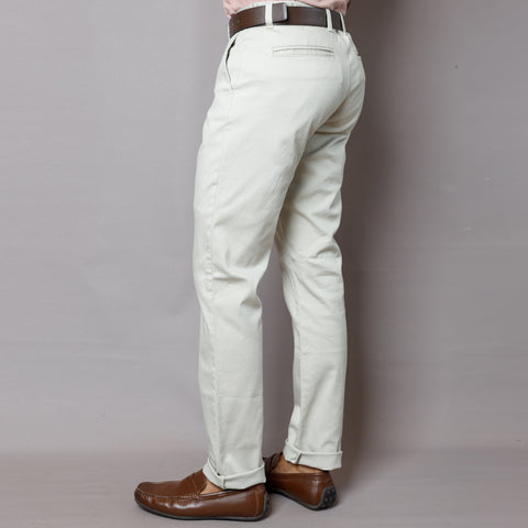 Stone Grey Stretch Chinos