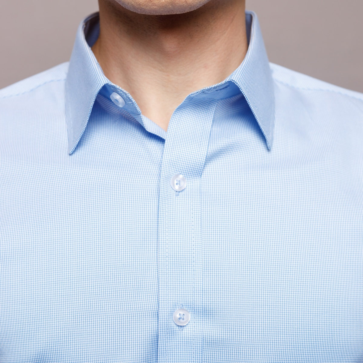 Blue Micro Check Formal Shirt