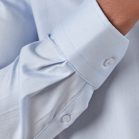 Blue Textured Non-Iron Shirt