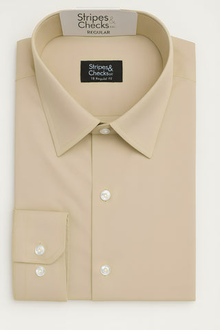 Essentials Shirt -Light Beige Formal Shirt