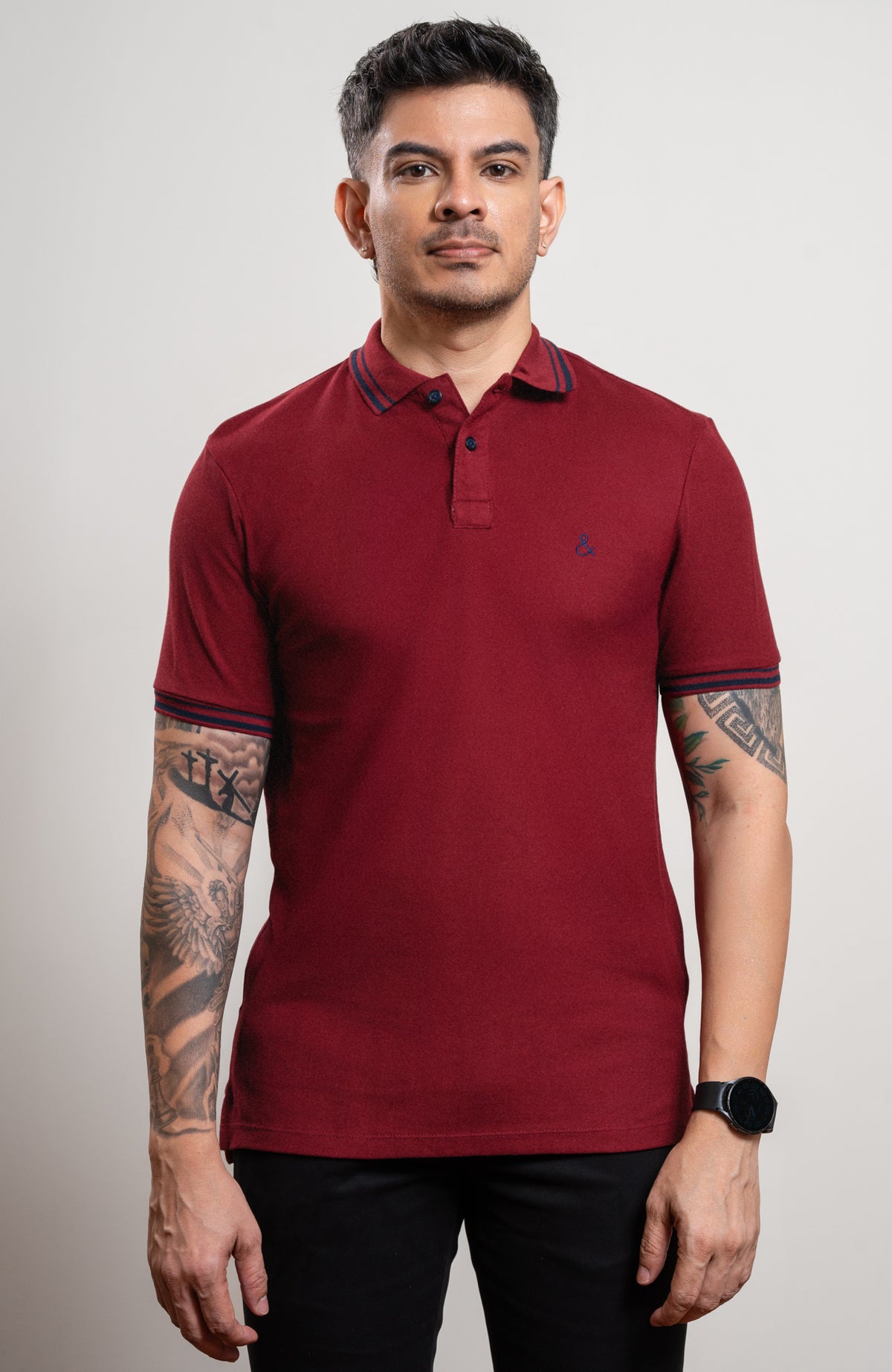 Midnight Maroon Classic Polo T-shirt