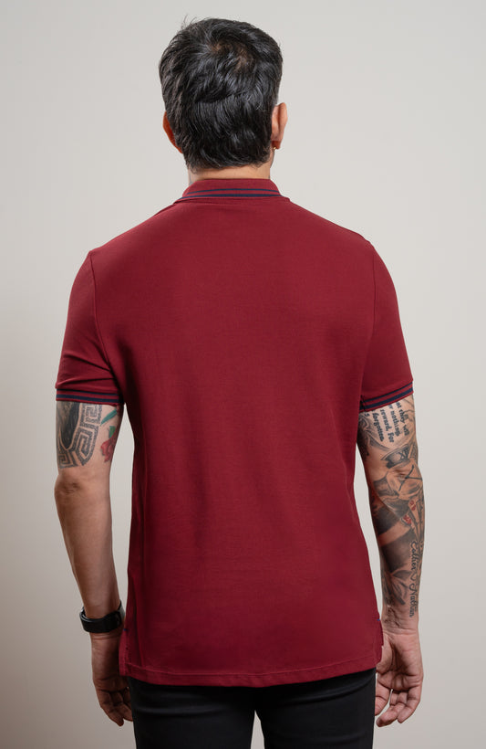 Midnight Maroon Classic Polo T-shirt