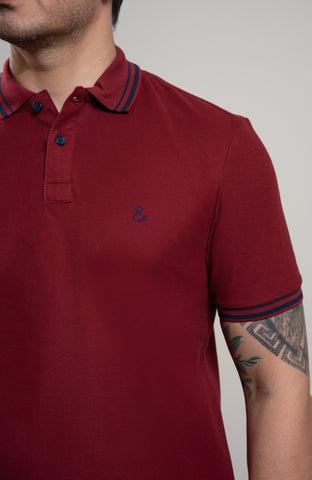 Midnight Maroon Classic Polo T-shirt