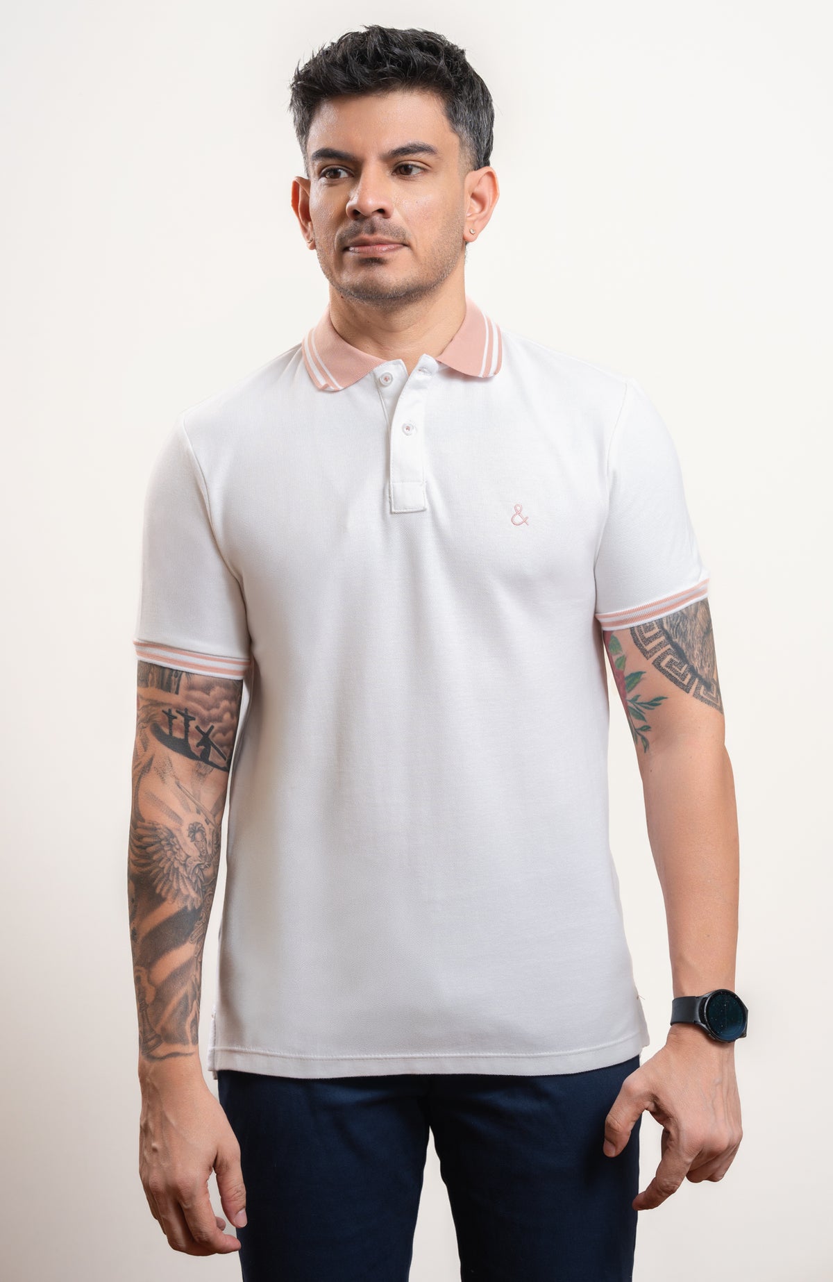 Ivory Coral Classic Polo T-Shirt