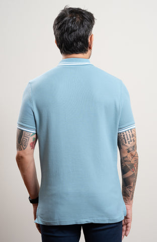 Soft Steel Blue classic Polo T-shirt