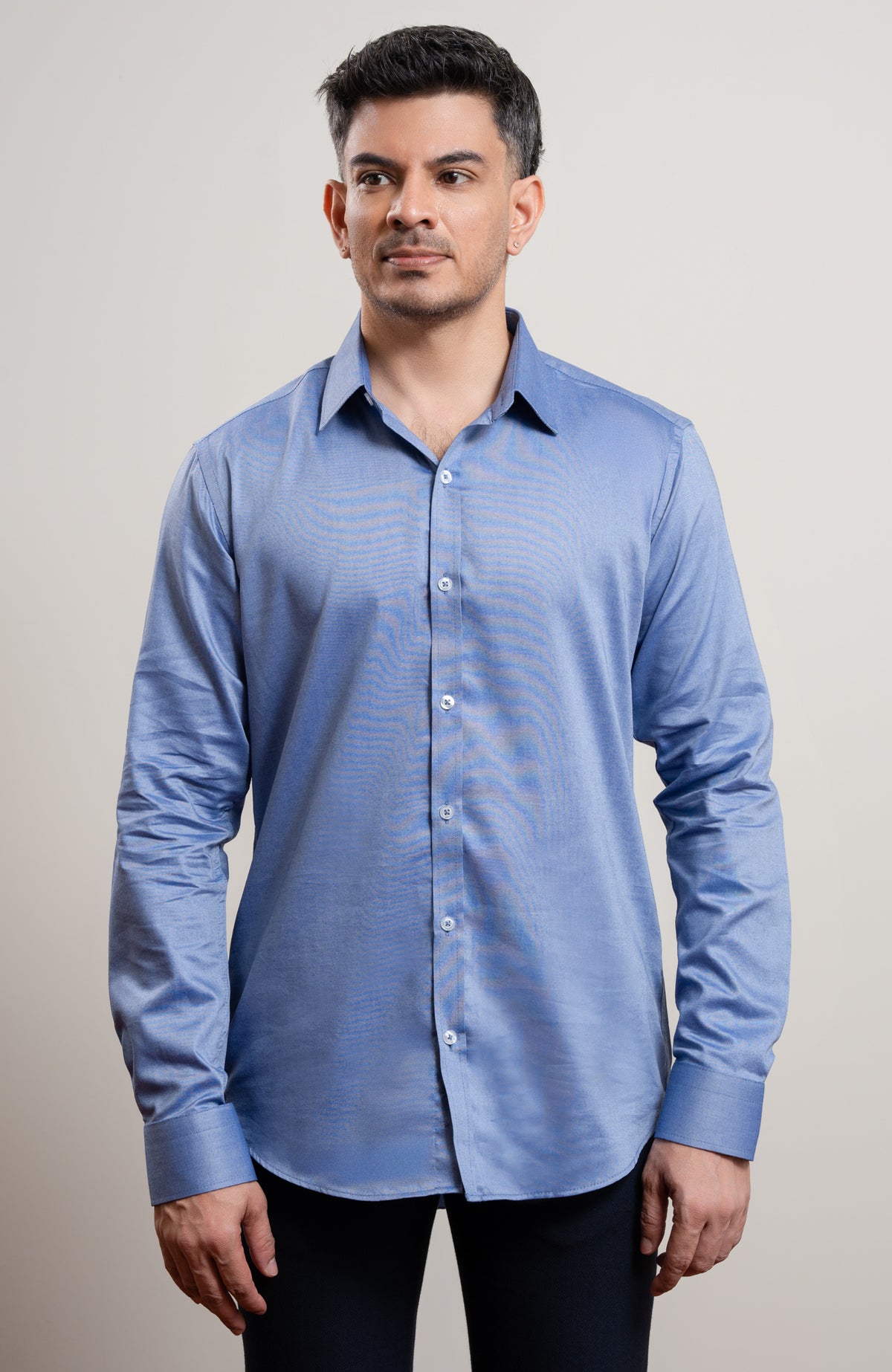 Mid Blue Kalyanam Long Sleeve formal Shirt