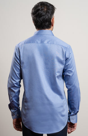 Mid Blue Kalyanam Long Sleeve formal Shirt