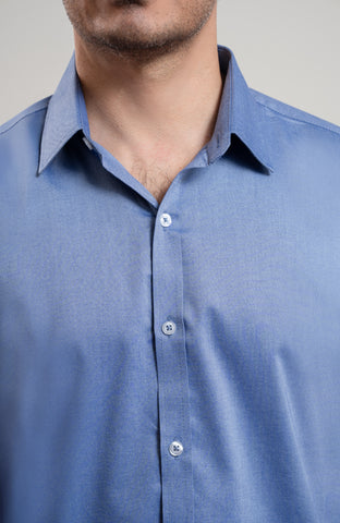 Mid Blue Kalyanam Long Sleeve formal Shirt