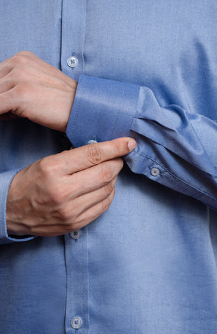 Mid Blue Kalyanam Long Sleeve formal Shirt