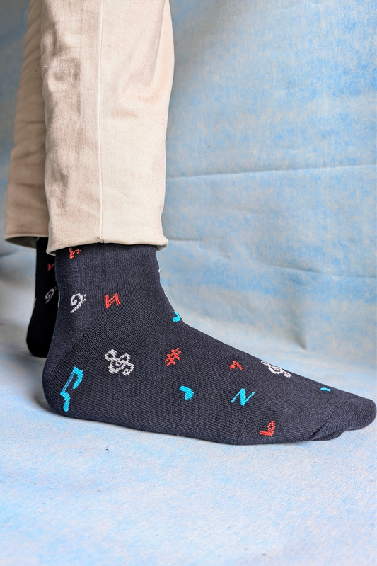 Music Notes Full Socks