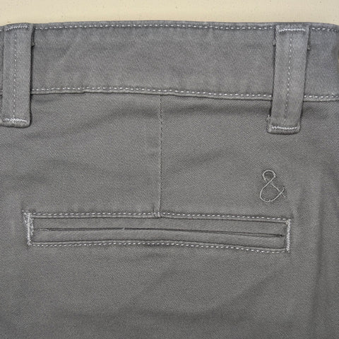 Dark Grey Stretch Chino Pants