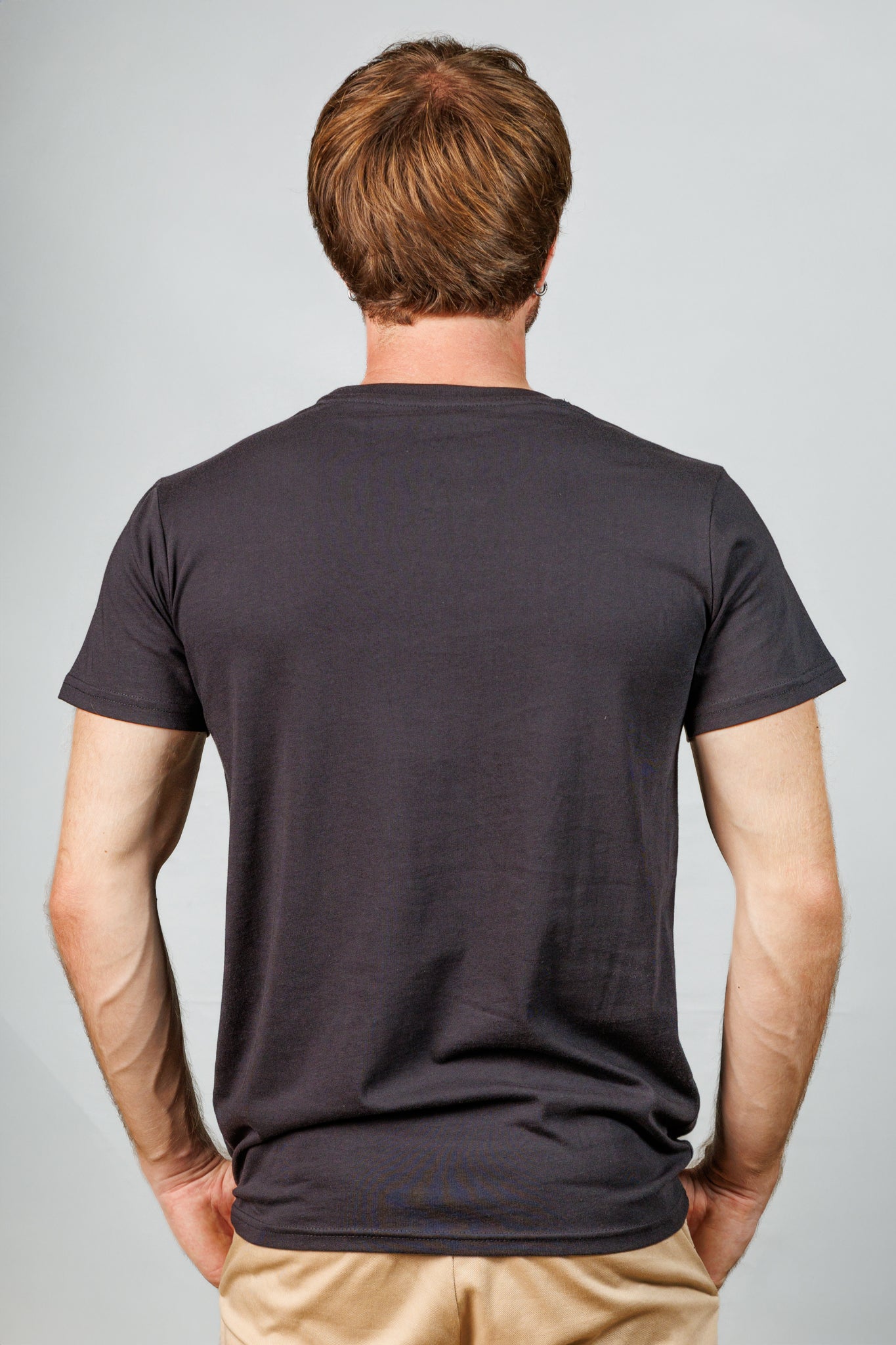 Black Cotton Crew Neck T-Shirt