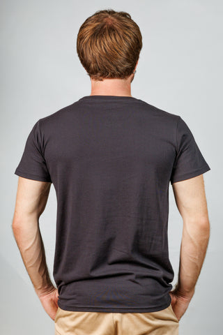 Black Cotton Crew Neck T-Shirt