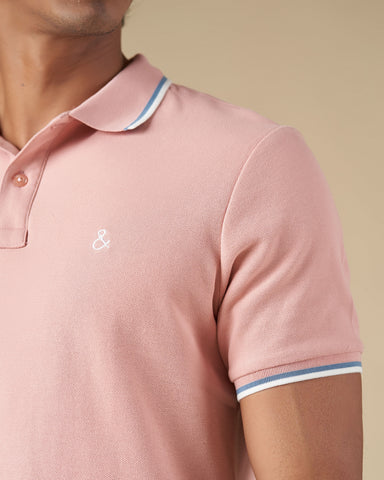 Pink Rosewood Polo T-Shirt