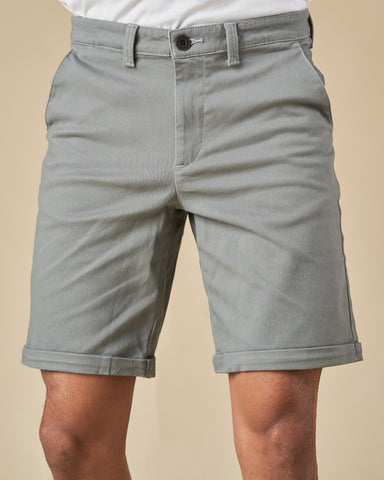 Dark Grey Stretch Chino Shorts