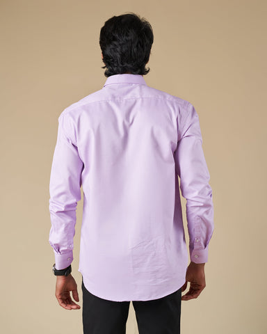 Light Purple Button Down Long Sleeve Shirt