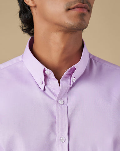 Light Purple Button Down Long Sleeve Shirt