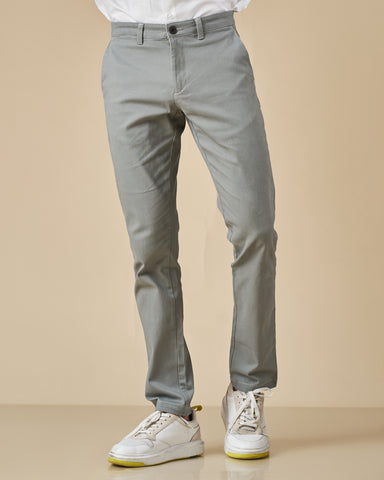 Dark Grey Stretch Chino Pants