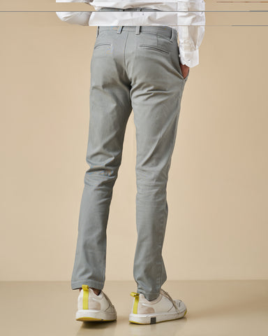 Dark Grey Stretch Chino Pants