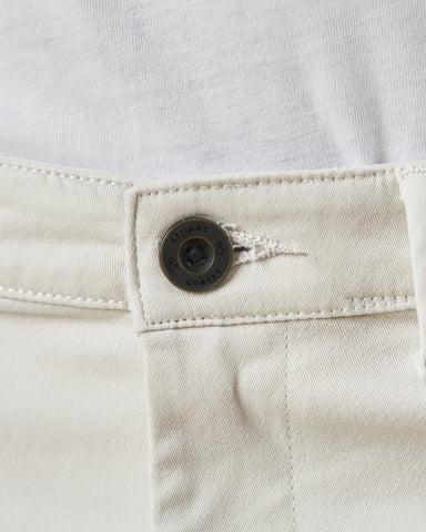 Beige Stretch Chino Shorts