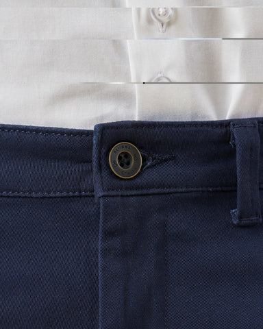 Navy Blue Stretch Chino Pants