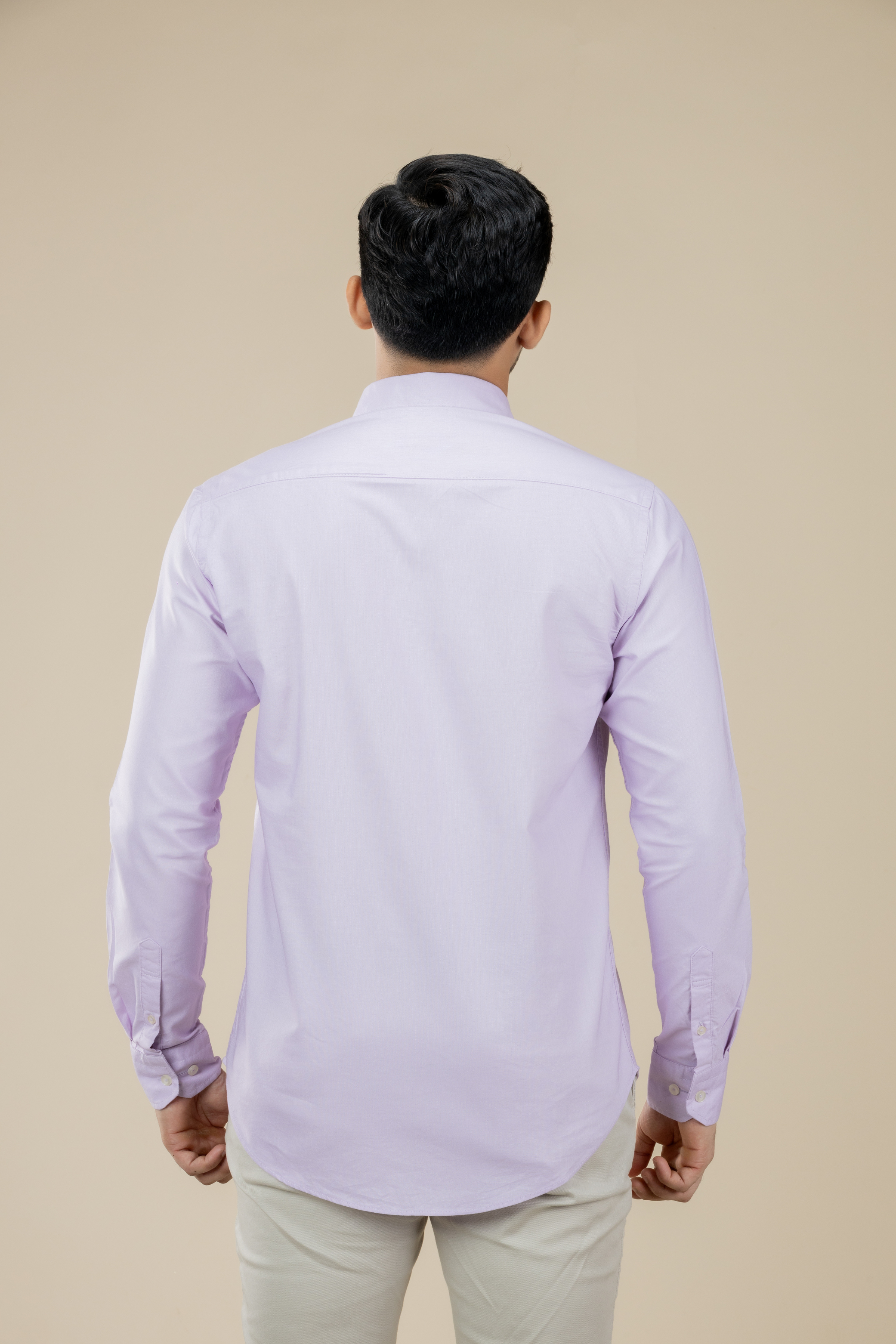 Lavender Washed Oxford Long Sleeve Shirt