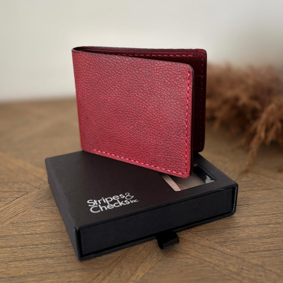 Bi-fold Wallet-BR-Red