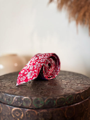 Print & Textured - 100% Silk Woven Tie