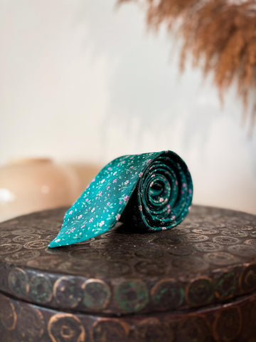 Print & Textured - 100% Silk Woven Tie