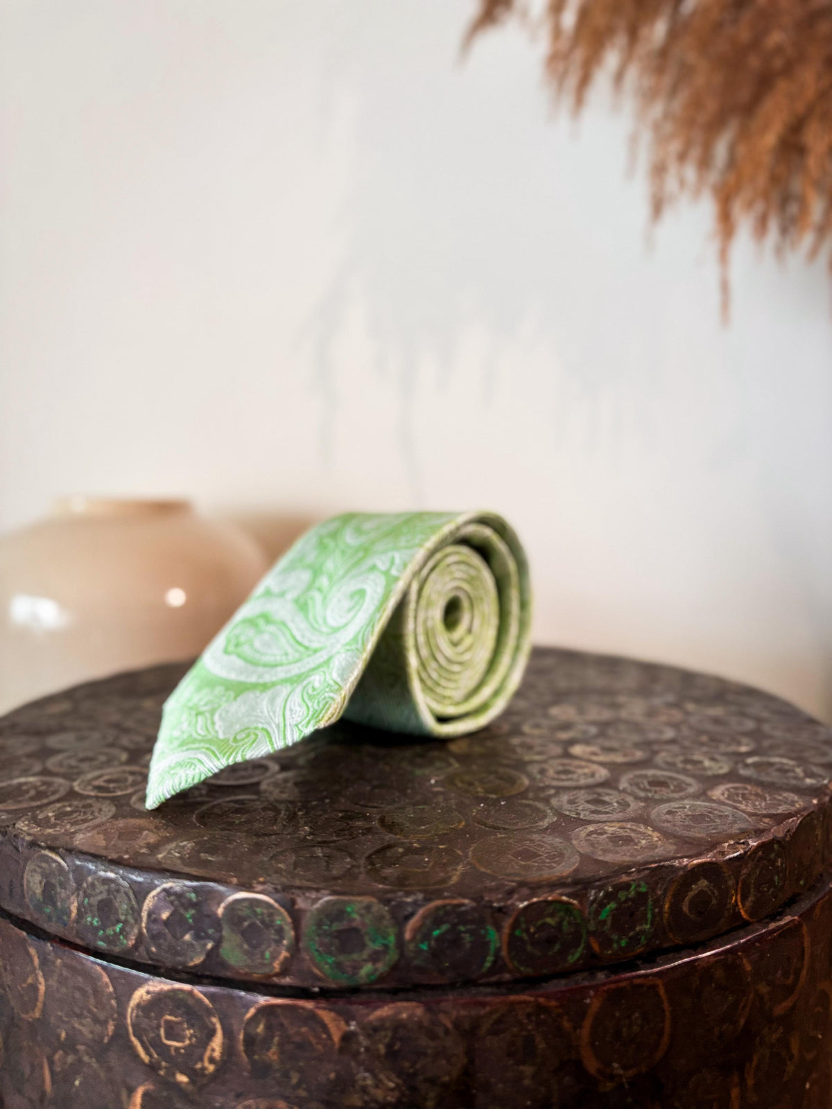 Print & Textured - 100% Silk Woven Tie
